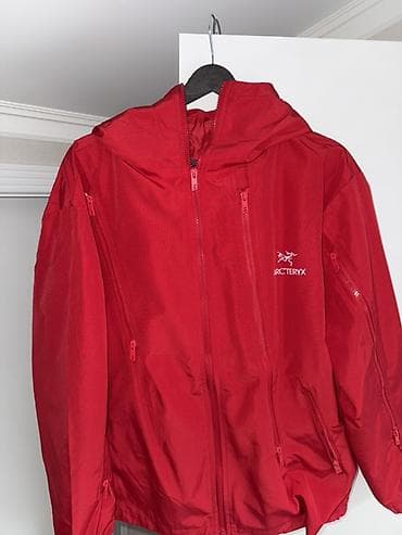 сумка гаярд: Куртка Arc’teryx, красная, с капюшоном Новая❗️❗️❗️|качество фотографий — 1
