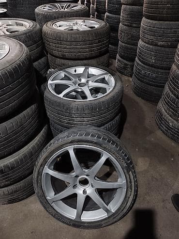 Шины и диски: Колеса в сборе 225 / 40 / R 18, Лето, Б/у, Комплект, Легковые, Литые, отверстий - 5 — 1