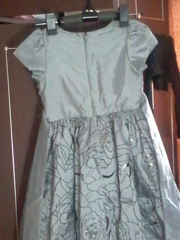 дом вещи: Детское платье, цвет - Серый, Новый — 5