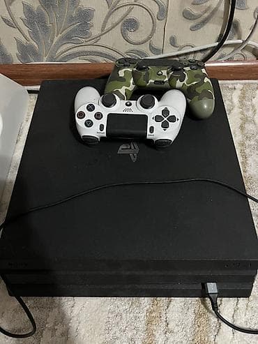 cha: PlayStation 4 Pro 1tb (черный, версия с тремя «этажами») + 2 геймпада — 1