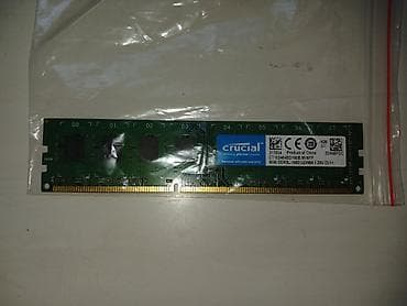 ddr3: Оперативная память (RAM) для ПК, Б/у, Crucial, 8 ГБ, DDR3, 1600 МГц — 1