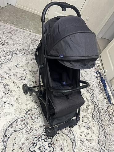 Коляска, Chicco, цвет - Черный, Б/у, Самовывоз