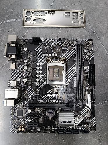Материнская плата для ПК, Б/у, Asus, LGA1200, Micro-ATX