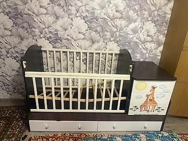 Балдар шкафтары: Балдар үчүн трансформер керебет, Башка түрү, түсү - Күрөң — 1