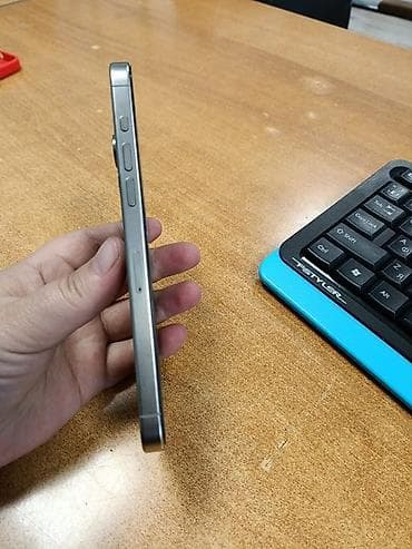 micro sd 128: IPhone 15 Pro Max, Б/у, 1 ТБ, Natural Titanium, Зарядное устройство, Чехол, 83 % — 3