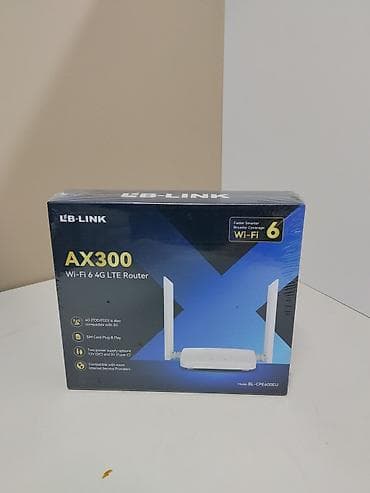 Маршрутизатор LB-LINK AX300 Wi‑Fi 6 4G LTE (модель BL‑CPE600EU)