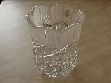 АКТУАЛЬНО. Хрусталь СССР, новый, с заводскими наклейками. 1. 2. Ваза