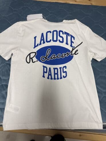 футболка lacoste: Мужская футболка, M, L, Lacoste, Новый, цвет - Белый, Самовывоз — 7