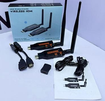 Беспроводной HDMI удлинитель 100 м Комплект передатчик + приемник для