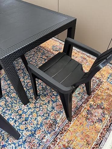 office table: Комплект садовой мебели, Пластик — 4