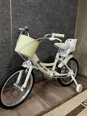 Детский велосипед Capy Bear, бежевый - Колеса 18" с камерными шинами