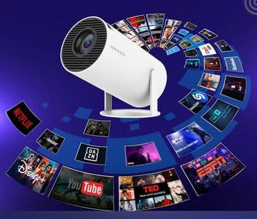 техника электроника: #проектор #портативныйпроектор Портативный проектор система-колонна