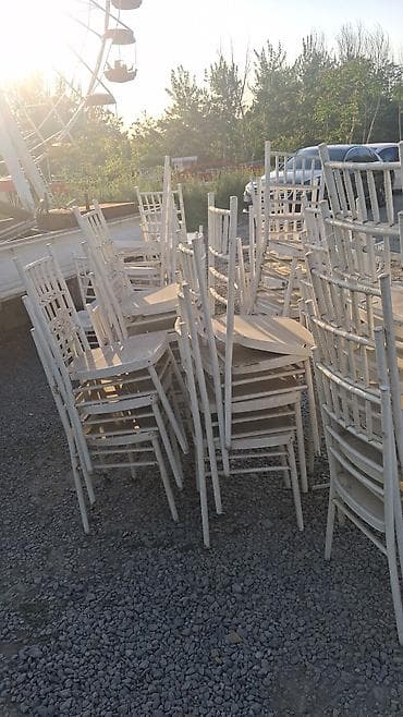 сундук резной: Стул для кафе, ресторанов, Железо, цвет - Белый — 1