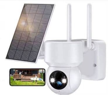 лампочка с камерой: Камера 3MP WiFi с солнечным панелем (Mobile App：Ubox) "TZ-DNB334" 3MP — 4