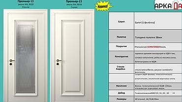 solutions elementary: Межкомнатная дверь «Премьер‑13» (серия «Багет», 1 филёнка) - — 1