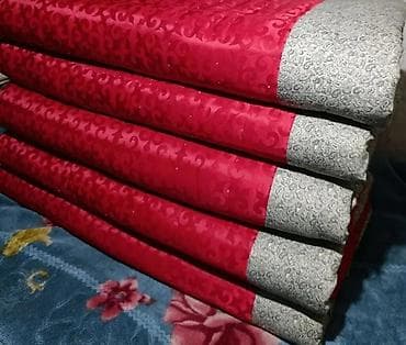 Тошок Новый, Ватный матрас, цвет - Красный, Платная доставка