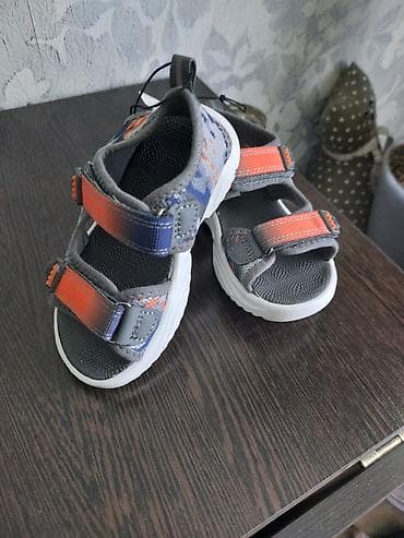 Детская обувь: Детские сандалии (открытая спортивная обувь) - Цвет: серо-синий с — 1