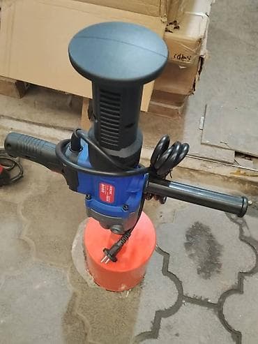 Алмазная бурильная установка (коронка по бетону) с электродвигателем