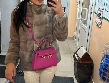 шуба кроликовая: Шуба, Норка, По колено, Турция, M, L — 2