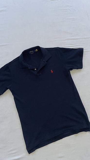 Мужская футболка, L, Polo Ralph Lauren, Б/у, цвет - Синий
