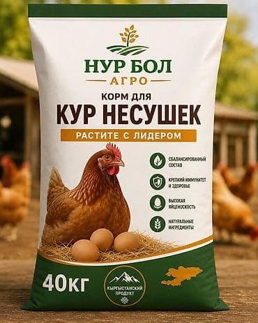 продаю соя: Корм для кур-несушек «Нур Бол Агро» — 40 кг. Особенности: - — 1