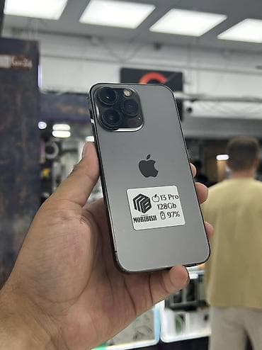 iphone 13 pro цена в бишкеке: IPhone 13 Pro, Б/у, 128 ГБ, Графит, Защитное стекло, Чехол, В рассрочку, 97 % — 1