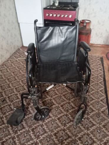 аренда колясок: Инвалидная коляска ручная (прокатная/домашняя) - Складная рама из — 1