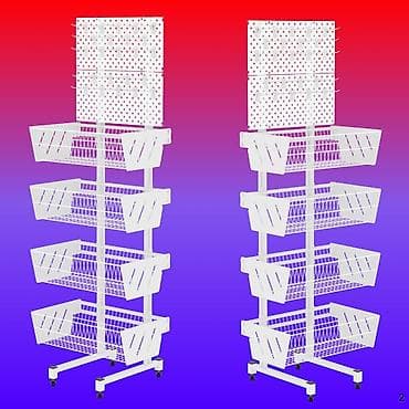 стеллажы: Стеллаж Дисплей торговый напольный, Дисплей перфорированный с — 4