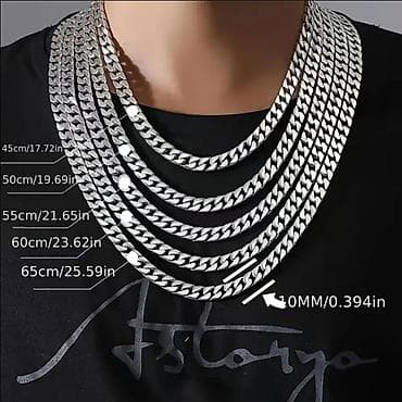 солом: Мужская цепь «Кубинская» (Cuban link), ширина 13 мм. Толстая мужская — 1