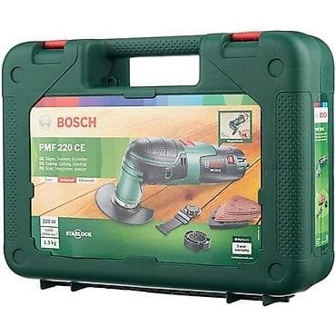 Наборы инструментов: Реноватор BOSCH PMF 220 CE кейс (), 130 Вт Характеристики макс.частота — 4