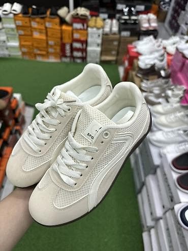 lion 38: Лёгкие повседневные кроссовки цвета экрю/молочного оттенка. - Верх — 2