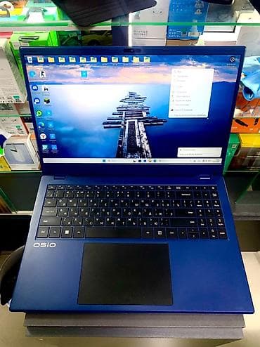 Ноутбук Osio, синий цвет корпуса. Интел N100 ram 8gb 512 gb Ssd