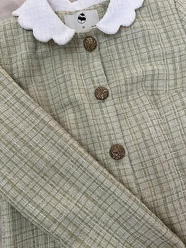 tech fleese: Повседневное платье, Осень-весна, Длинная модель, Твид, Прямое, XS — 5