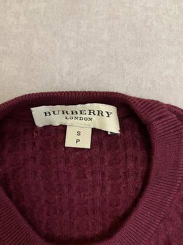 Футболкалар: Свитер Burberry London, размер S (на бирке S/P). - Цвет: насыщенный — 2