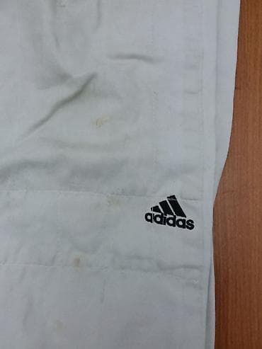 кимано для дзюдо: Мужской спортивный костюм, M, Adidas, Б/у, цвет - Белый, Самовывоз, Платная доставка — 9