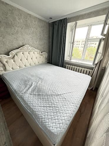 Двуспальная кровать, Б/у, С матрасом, В рассрочку, длина - 200 см
