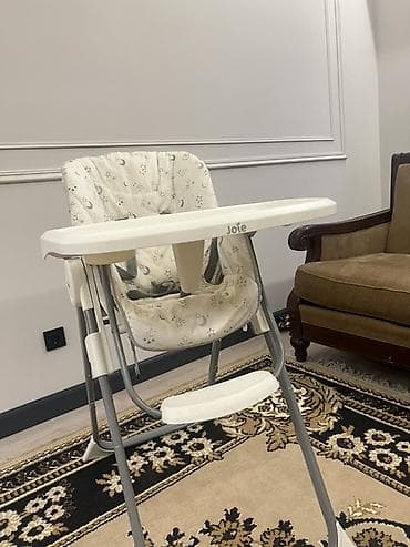 агран: Стульчик для кормления, Б/у, Jole, Металл, Трансформер, цвет - Белый, Самовывоз — 2