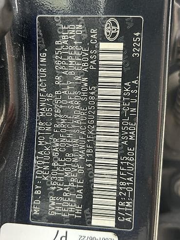 camry 1998: Toyota Camry: 2016 г., 2.5 л, Автомат, Бензин, Седан — 5