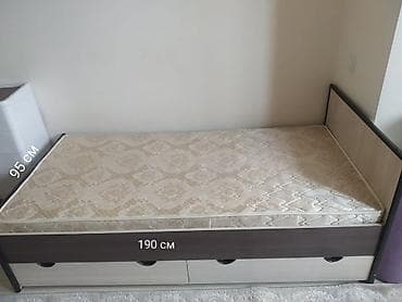 Кровати: Односпальная кровать, С матрасом, длина - 190 см — 1