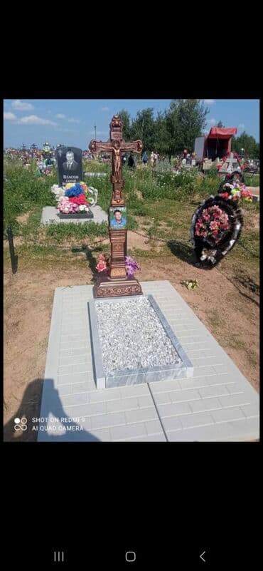 фамили: Изготовление памятников, Изготовление крестов, Облицовка надгробий | Гранит, Мрамор | Оформление — 5