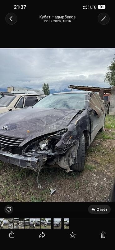 Toyota виндом (примерно 2003 седан, черный цвет, левый руль — 4