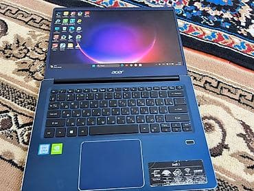 Acer Swift 3 (синий алюминиевый корпус) - Экран 14" Full HD (наклейка — 1