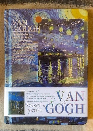 Сейфтер: Новый, не распечатанный блокнот “Van Gogh” с репродукциями картин - — 1