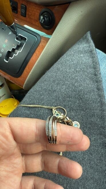 платье леопардовое: Ювелирный набор - Кольцо широкое, золотистого цвета, с центральной — 2