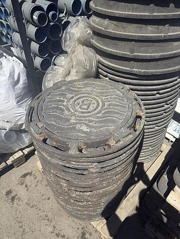 Чугунные люки для колодцев - Материал: высокопрочный чугун. -