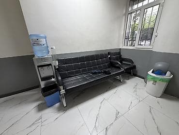 Офис эмереги: Кеңсе эмереги комплекти, Диван, Металл, түсү - Кара — 1