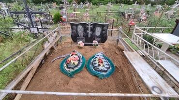 недостроенный дом: Изготовление овалов с фото, Облицовка надгробий, Чистка могил | Мозаика, Металл, Габбро | Оформление — 5