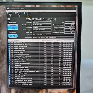 256: Накопитель для ПК, Новый, Crucial, SSD, 256 ГБ, 2.5", Для ПК — 6