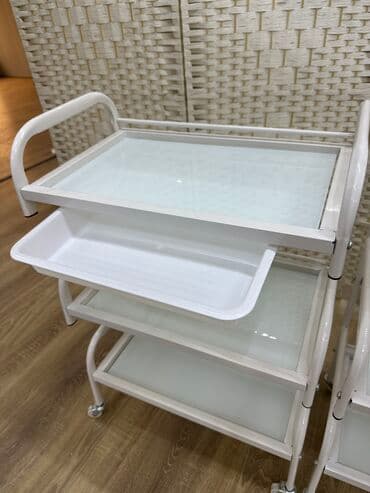 визажное кресло: Тележка-столик косметолога этажерка на колесиках Габариты Ширина — 4