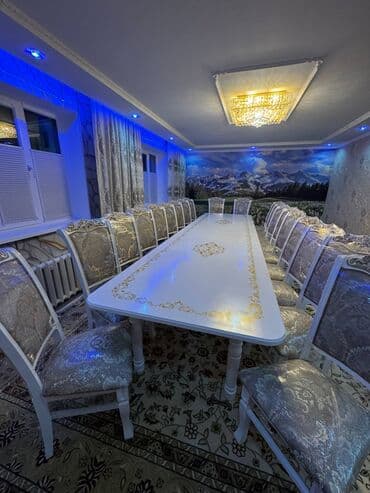 мебель офисный: Стол и стул для зала, цвет - Белый — 10